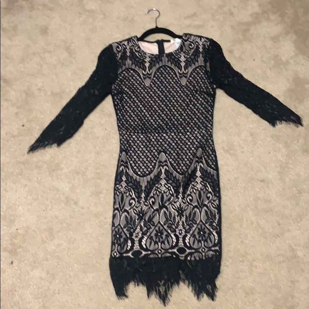 Sexy black cocktail dress